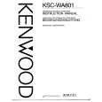 KENWOOD KSCWA801 Owners Manual