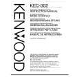 KENWOOD KEC302 Owners Manual