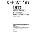 KENWOOD KAC846 Owners Manual