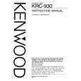 KENWOOD KRC930 Owners Manual