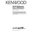 KENWOOD KVT-920DVD Owners Manual