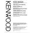 KENWOOD KGC6042A Owners Manual