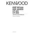KENWOOD KXF-W1030 Owners Manual
