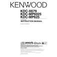 KENWOOD KDCMP625 Owners Manual