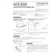 KENWOOD KCAS200 Owners Manual