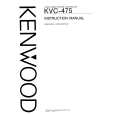 KENWOOD KVC-475 Owners Manual