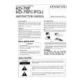 KENWOOD KD-76FCL Owners Manual