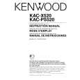 KENWOOD KACX520 Owners Manual