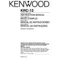 KENWOOD KRC12 Owners Manual