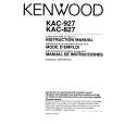 KENWOOD KAC827 Owners Manual