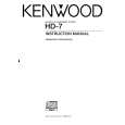 KENWOOD HD-7 Owners Manual