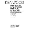 KENWOOD DPX-MP4070 Owners Manual