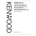 KENWOOD KDSP110 Owners Manual