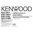 KENWOOD KDCX617 Owners Manual