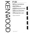 KENWOOD P66 Owners Manual