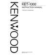 KENWOOD KET-1000 Owners Manual