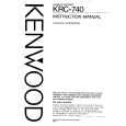 KENWOOD KRC740 Owners Manual