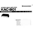 KENWOOD KAC801 Owners Manual