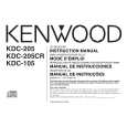 KENWOOD KDC205 Owners Manual