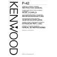 KENWOOD P42 Owners Manual