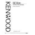 KENWOOD GE4030 Owners Manual