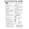 KENWOOD KL-A700 Owners Manual