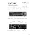 KENWOOD KRA3060 Service Manual