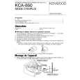 KENWOOD KCA850 Owners Manual