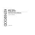 KENWOOD FG-273 Owners Manual